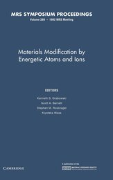 Materials Modification by Energetic Atoms and Ions: Volume 268 (MRS Proceedings)