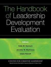 The Handbook of Leadership Development Evaluation (J-B CCL (Center for Creative Leadership))