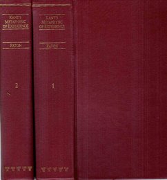 Kant's Metaphysic of Experience: A Commentary on the First Half of the Kritik Der Reinen Vernunft (So2)