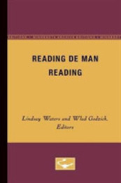 Reading De Man Reading (Theory & History of Literature)