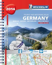 2014 Germany Benelux Austria Switzerland Czech Republic Road Atlas (Michelin Atlas)