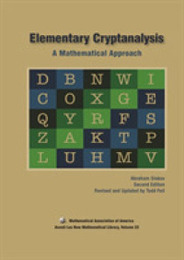 Elementary Cryptanalysis (Anneli Lax New Mathematical Library)