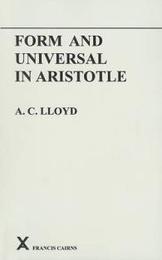 Form and Universal in Aristotle (Arca 4)