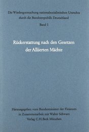 Die Wiedergutmachung I nationalsozialistischen Unrechts durch die Bundesrepublik Deutschland
