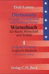 Worterbuch fur Recht Wirtschaft und Politik Band I E/G