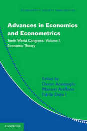 Advances in Economics and Econometrics: Tenth World Congress (Econometric Society Monographs Series Number 49)