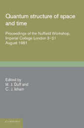 Quantum Structure of Space and Time