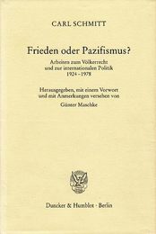 Frieden oder Pazifismus?: Arbeiten zum Voelkerrecht und zur internationalen Politik 1924-1978