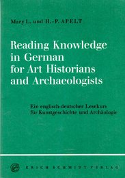 Reading Knowledge in German: A Course for Art Historians and Archaeologists