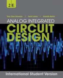 Analog Integrated Circuit Design International Student Version