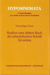 Studien zum dritten Buch der aristotelischen Schrift De anima