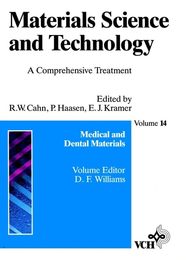 Materials Science and Technology Medical and Dental Materials (Materials Science and Technology: A Comprehensive Treatment)