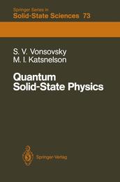 Quantum Solid-State Physics (Springer Series in Solid-State Sciences)
