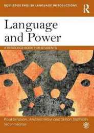 Language and Power (Routledge English Language Introductions)