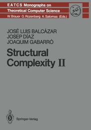 Structural Complexity II (Monographs in Theoretical Computer Science. An EATCS Series)