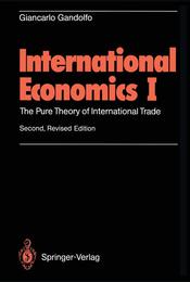 International Economics I: The Pure Theory Of International Trade
