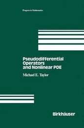 Pseudodifferential Operators and Nonlinear PDEs (Progress in Mathematics)