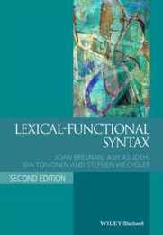 Lexical-Functional Syntax (Blackwell Textbooks in Linguistics)