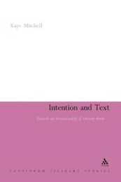 Intention and Text: Towards an Intentionality of Literary Form