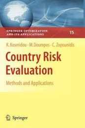Country Risk Evaluation: Methods and Applications (Springer Optimization and Its Applications)