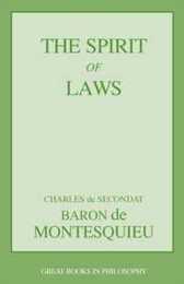 The Spirit of Laws (Great Books in Philosophy)