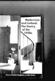 Modernism and Ireland: The Poetry of the 1930s (Poetry/Literary Criticism)