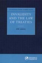 Invalidity and the Law of Treaties