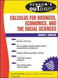 Schaum's Outline of Theory and Problems of Calculus for Business Economics and the Social Sciences (Schaum's Outline Series)