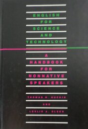 English for Science and Technology: A Handbook for Nonnative Speakers