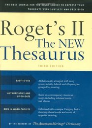 Houghton Mifflin Roget's II: The New Thesaurus 3rd Edition Hardcover 1216 pages (0618254145)