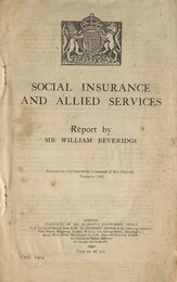 Social Insurance and Allied Services (Cmd.)