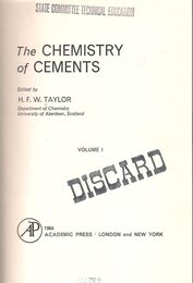 Chemistry of Cements