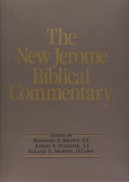 The New Jerome Biblical Commentary