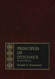 Principles of Dynamics (2nd Edition)