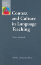 Context and Culture in Language Teaching (Oxford Applied Linguistics)