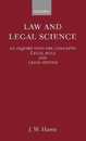Law and Legal Science: An Inquiry into the Concepts Legal Rule and Legal System