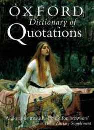 The Oxford Dictionary of Quotations