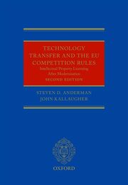 Technology Transfer And the New Eu Competition Rules: Intellectual Property Licensing After Modernisation