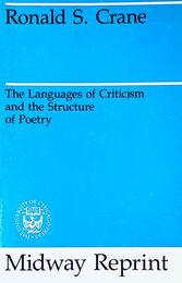 The Languages of Criticism and the Structure of Poetry (Midway Reprint)