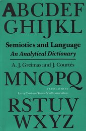 Semiotics and Language: An Analytical Dictionary (Advances in Semiotics)