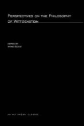 Perspectives on the Philosophy of Wittgenstein (Studies in Contemporary German Social Thought (Paperback))