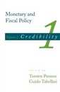 Monetary And Fiscal Policy (MIT Press): Volume 1: Credibility (Monetary & Fiscal Policy)
