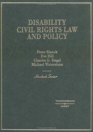 Disability Civil Rights Law and Policy (Hornbook)