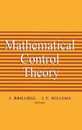 Mathematical Control Theory (Instant Notes)