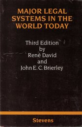 Major Legal Systems in the World Today 3rd edition