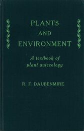 Plants and Environment: A Textbook of Plant Autecology