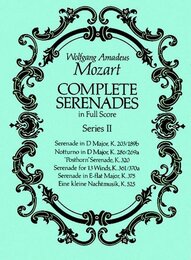Mozart: Complete Serenades in Full Score Series II