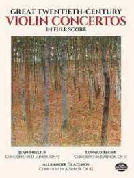 Sibelius: Great Twentieth-Century Violin Concertos in Full Score