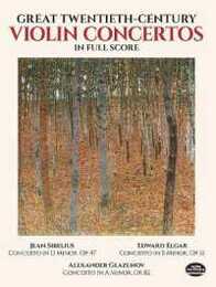 Sibelius: Great Twentieth-Century Violin Concertos in Full Score