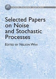 Selected Papers on Noise and Stochastic Processes (Dover Phoenix Editions)